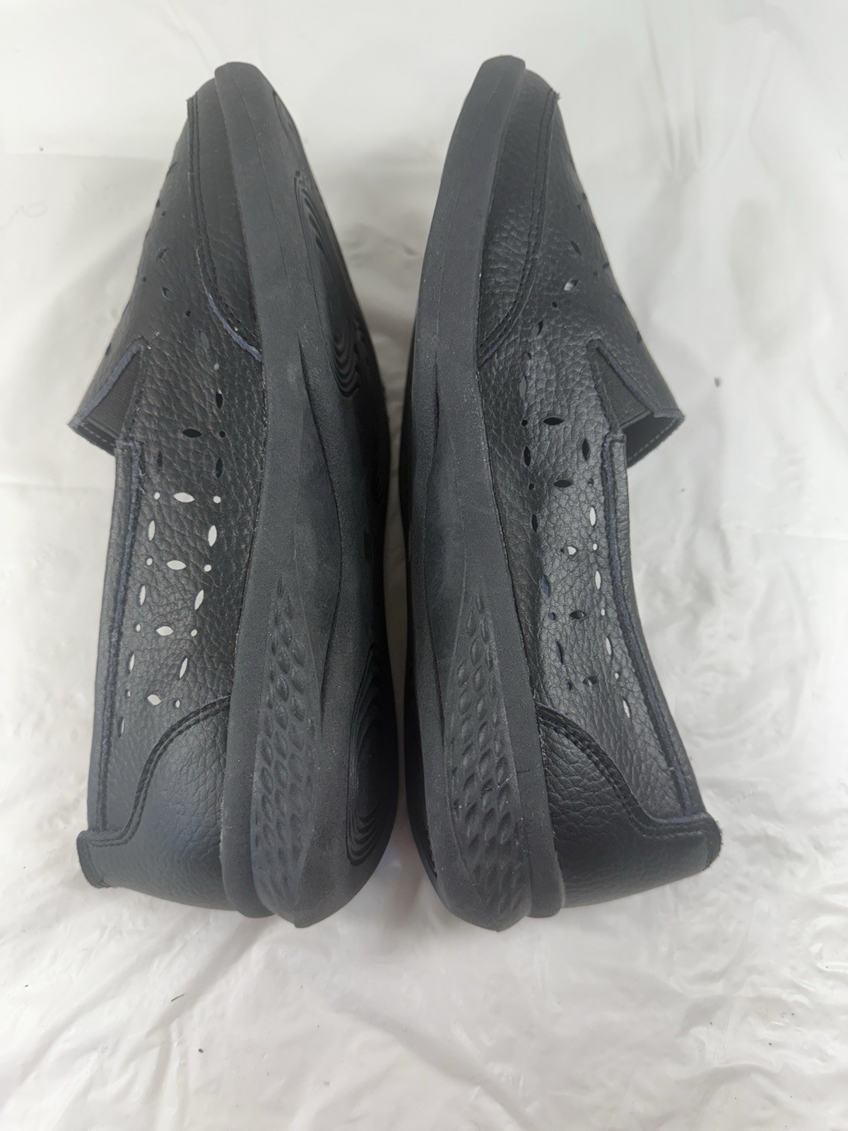 Wanderlust Perforated Slip On Loafers black 8 W
