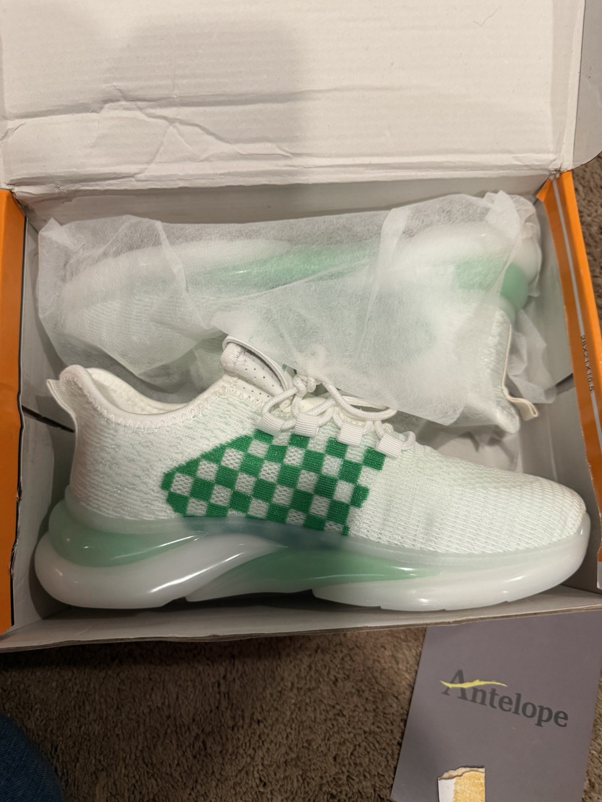 Fashion Nova Women’s Green White Lace Up Athletic Sneakers Size 9 M US