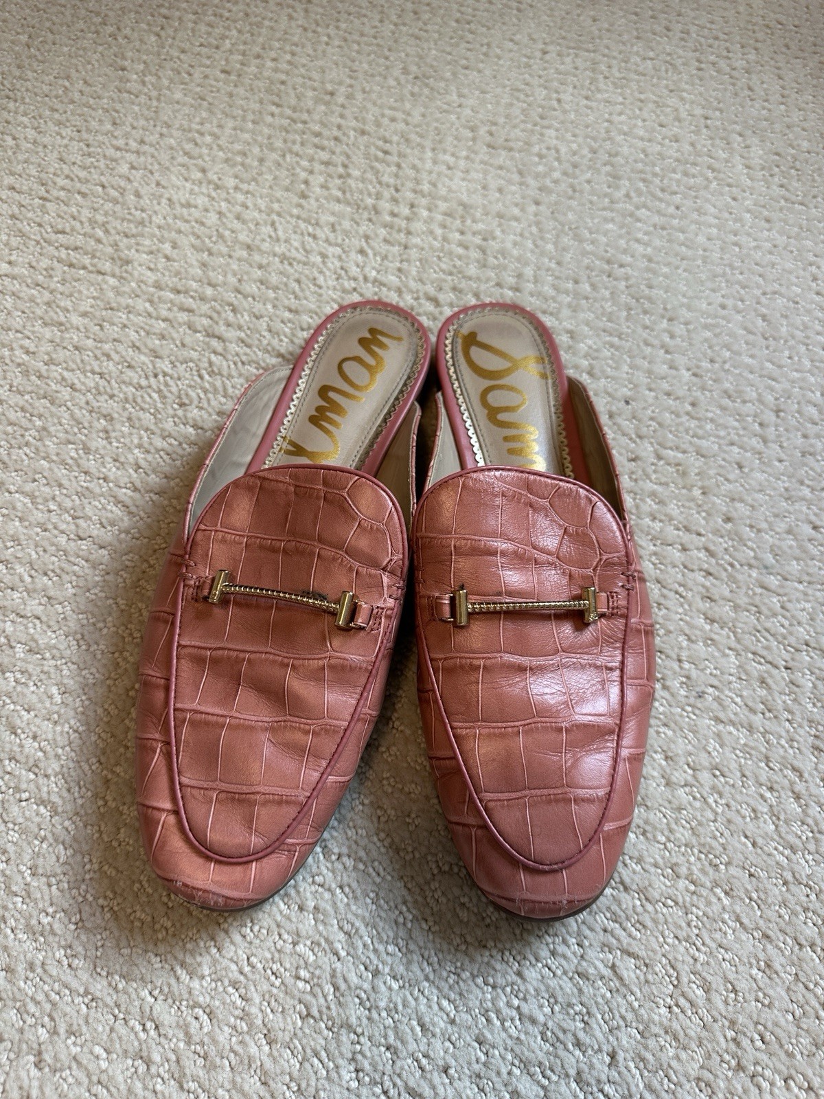 Sam Edelman Laurna Mile In Terracotta Rose Leather 7.5 Woman’s
