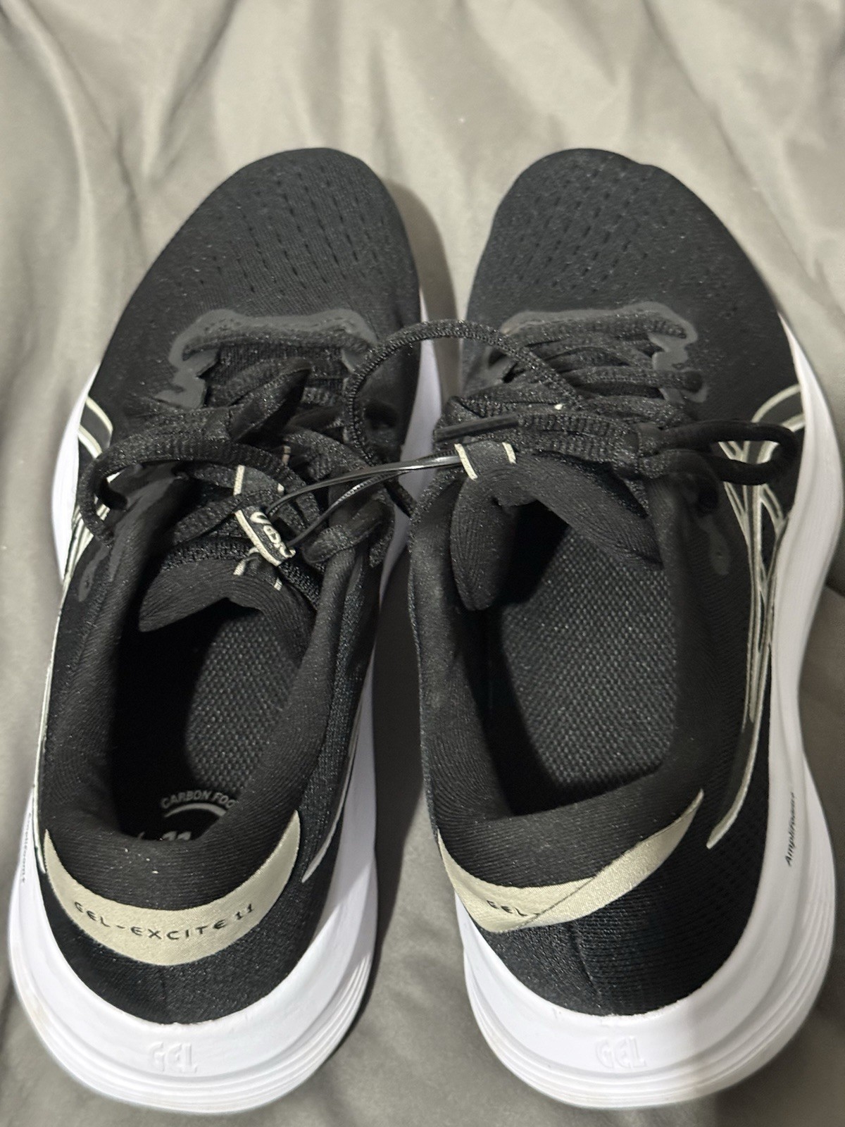 ASICS GEL-EXCITE 11 Men’s Black/White Lace-Up Low Top Athletic Sneakers