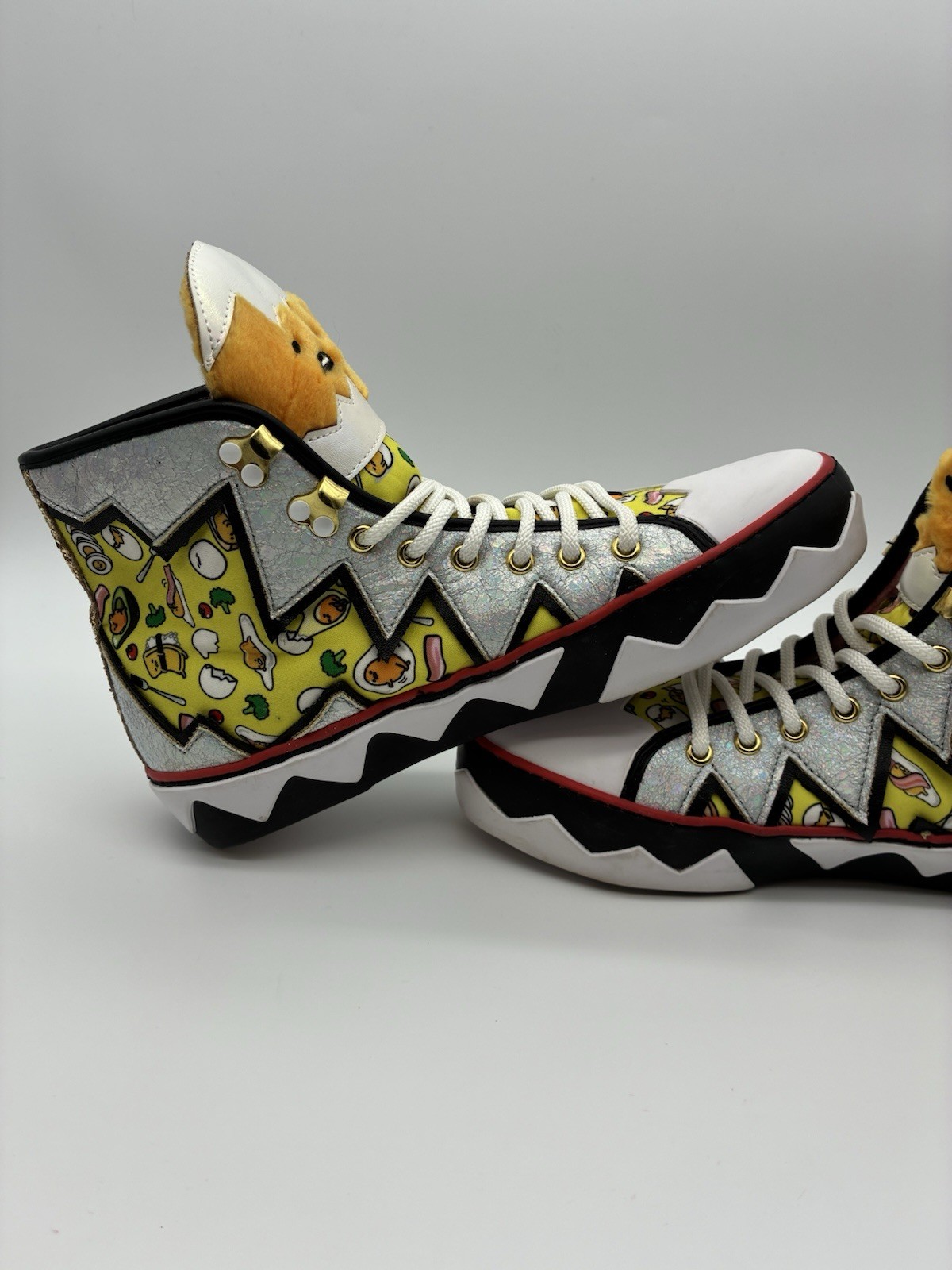 Irregular Choice x Hello Kitty & Friends GUdetama You Crack Me Up Sneakers Sz 39