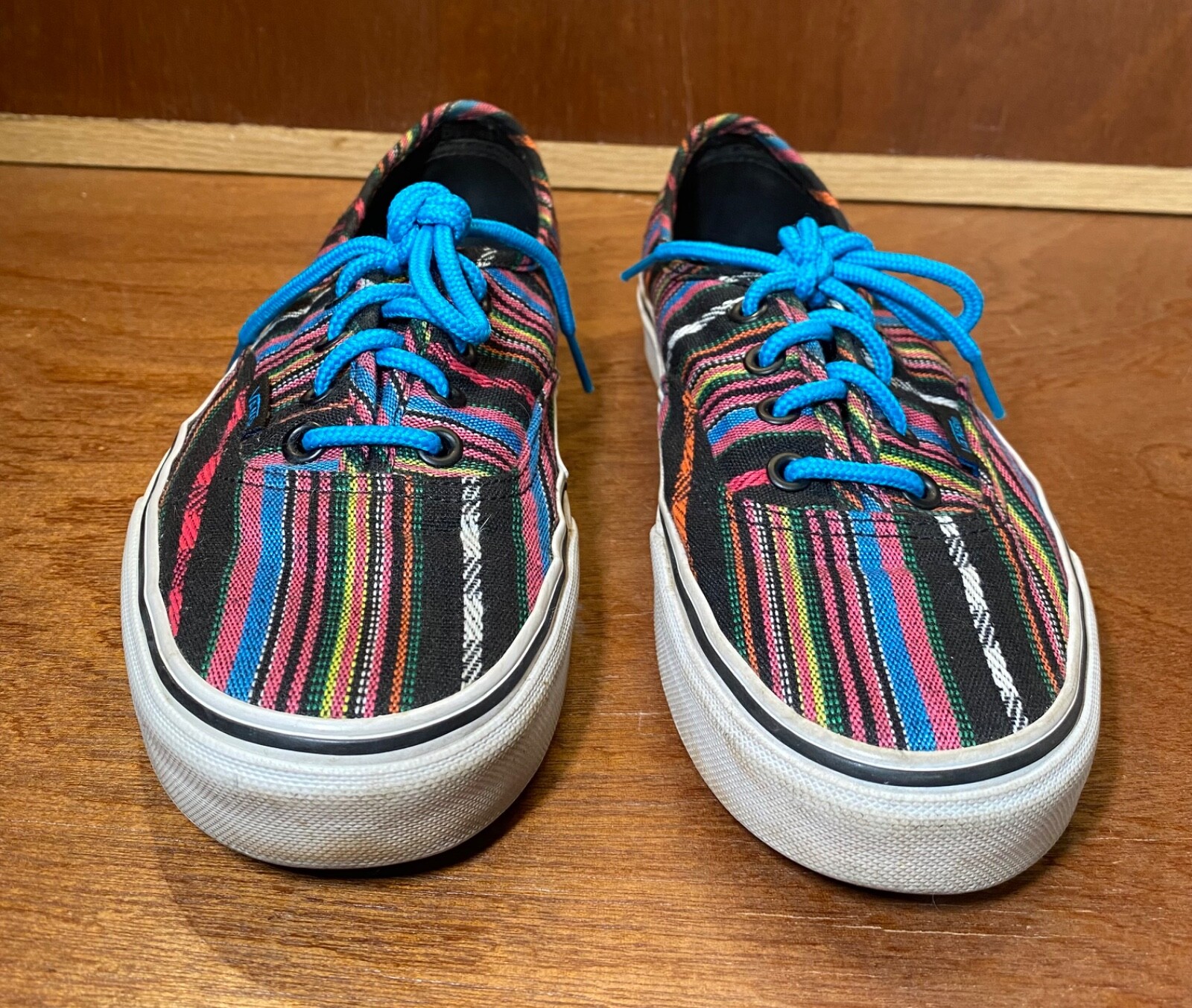 VANS Shoes Men 5 Women 6.5 Aztec • STC6D Lace-up Skate Multicolor Tribal Poncho