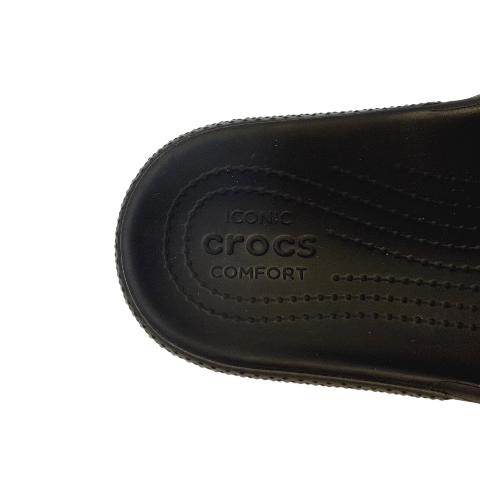 Crocs Classic Unisex M6 W8 All Terrain Clog Black Slide Sandals Slip On Comfort