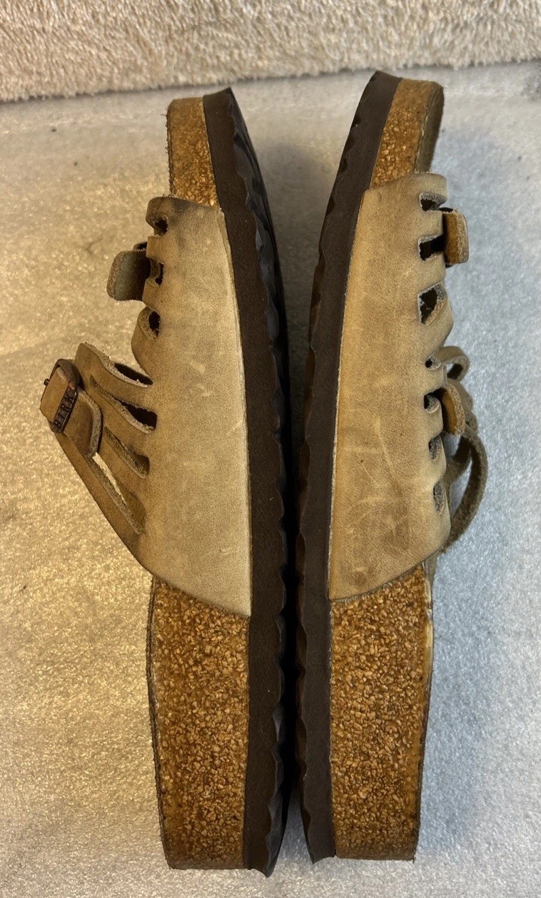 Birkenstock Granada Size 38 US W-7-M-5 Soft Footbed Brown