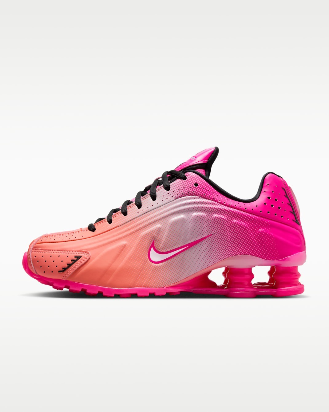 NIKE Women’s Shox R4 IH2343-600 Hyper Pink Pink Black Pink Foam