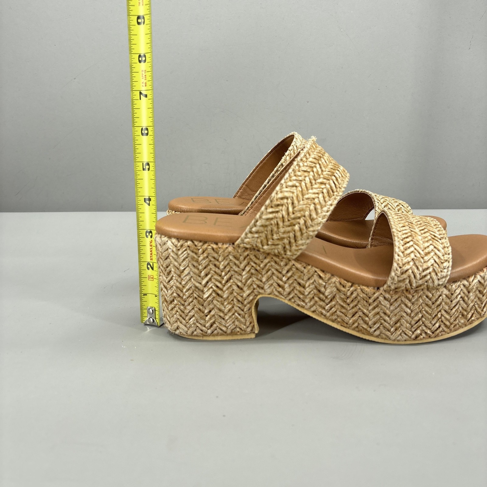 Beach By Matisse Sandals Shoes Womens Size 9 Beige Ocean Ave Platform Slide