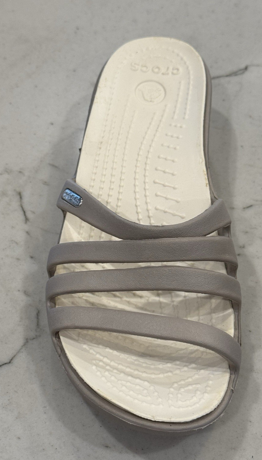 Crocs Rhonda Low Wedge Strap Sandal Gray Women’s Size 6 RIGHT SHOE ONLY AMPUTEE