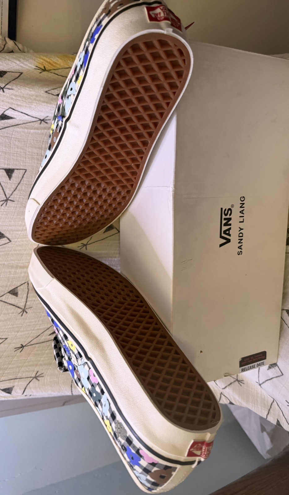 Vans x Sandy Liang Authentic 44 DX Gingham Floral Checkerboard Men’s 10.5 NIB