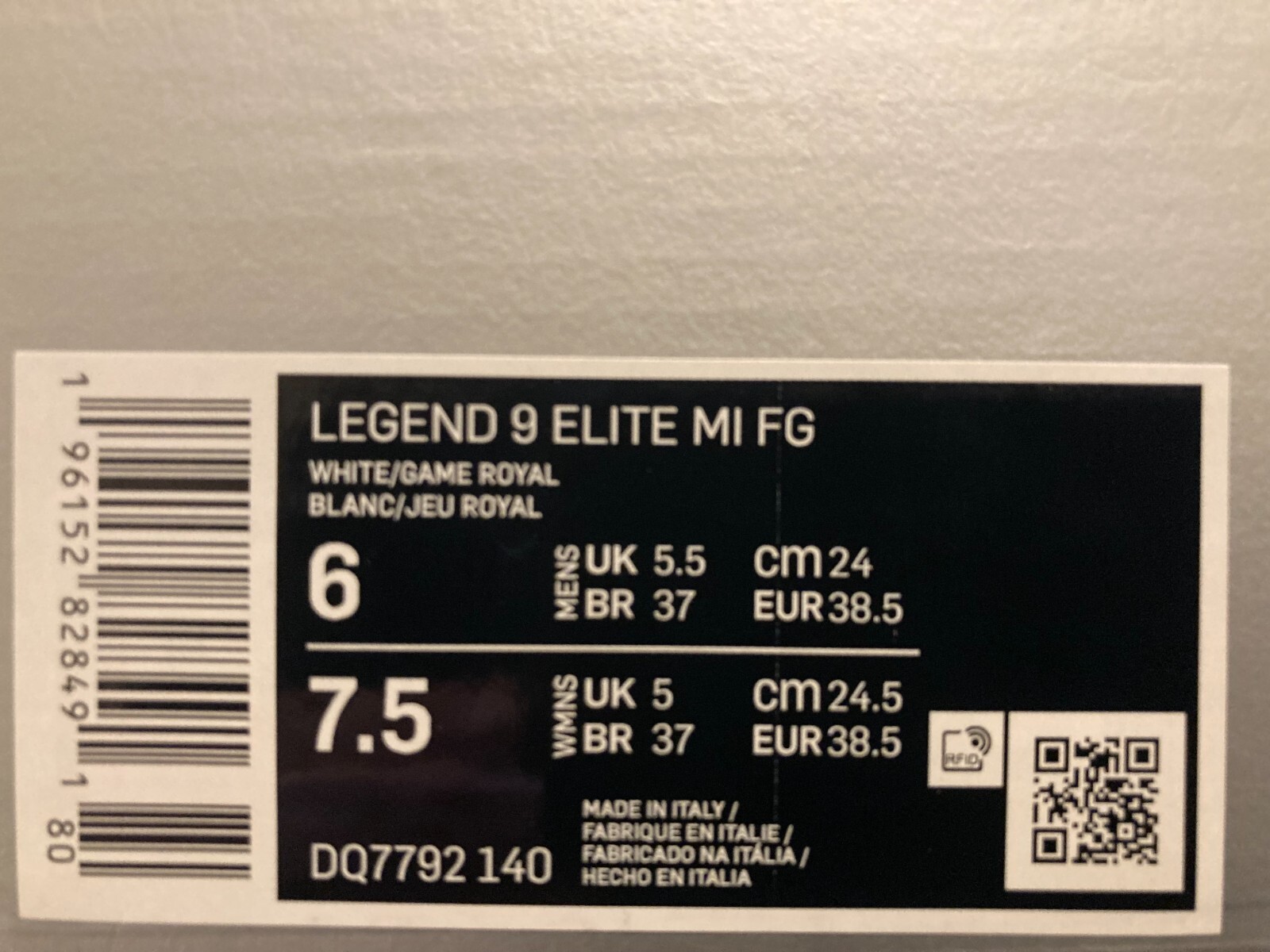 6 Men/7.5 Women – Nike Tiempo Legend 9 Elite FG Made in Italy Soccer Cleats RARE