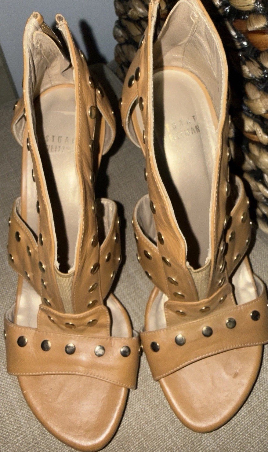STUART WEITZMAN MADE IN SPAIN WOMEN HIGH HEELS PLATFORM SIZE 7 1/2 M