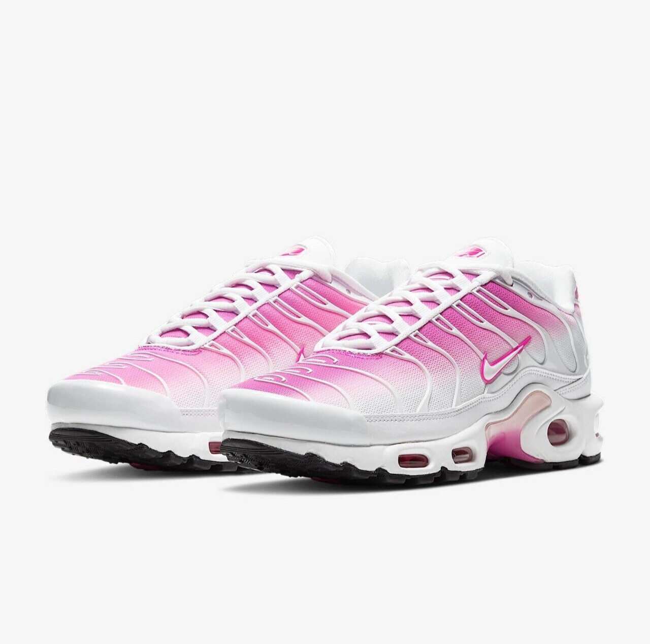 NIKE Women’s Air Max Plus CZ7931-100 White Pink Foam Black Fire Pink