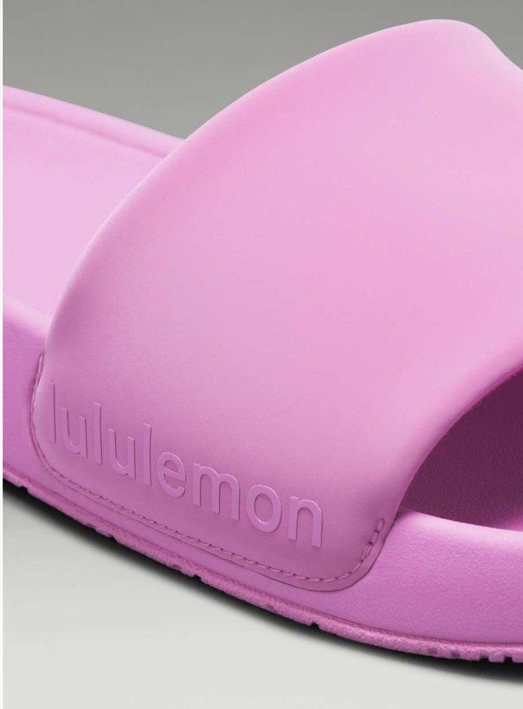 Lululemon Women’s Restfeel Slides Dahlia Mauve Pink SIZE 6 NIB SOLD OUT COLOR