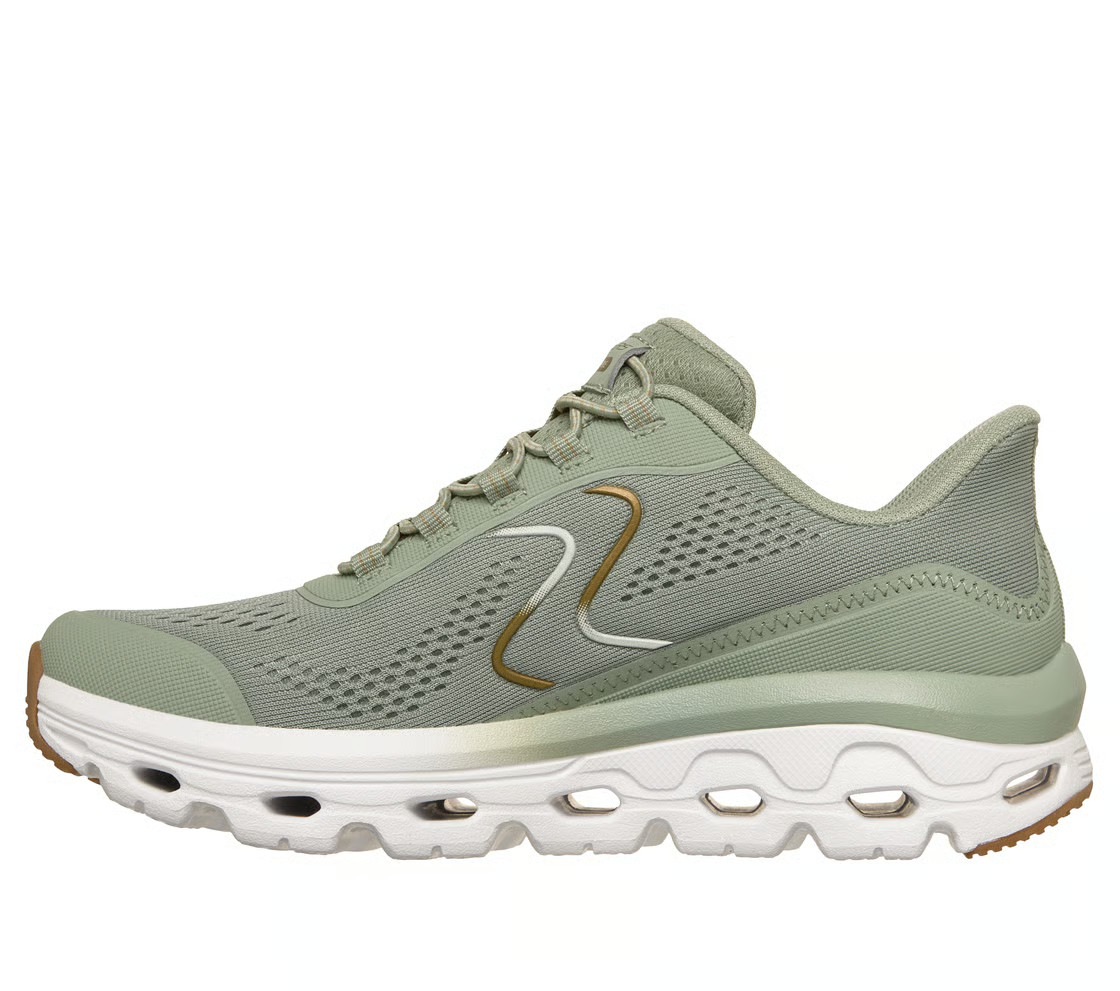 Skechers Shoes Women Sport Slip Ins Comfort Casual Glide Memory Foam Sage 180272