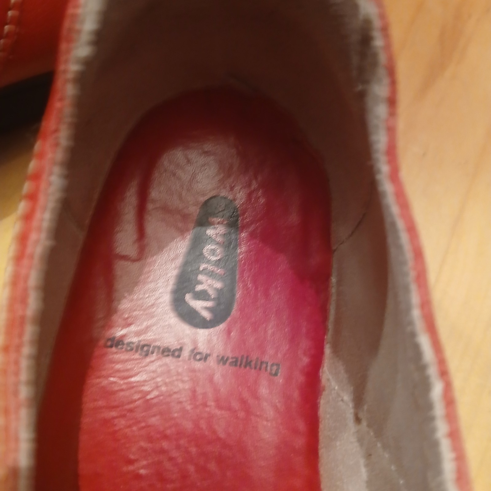 Wolky Red Leather Maryjane Comfort Shoes Women’s 10.5 eu 41
