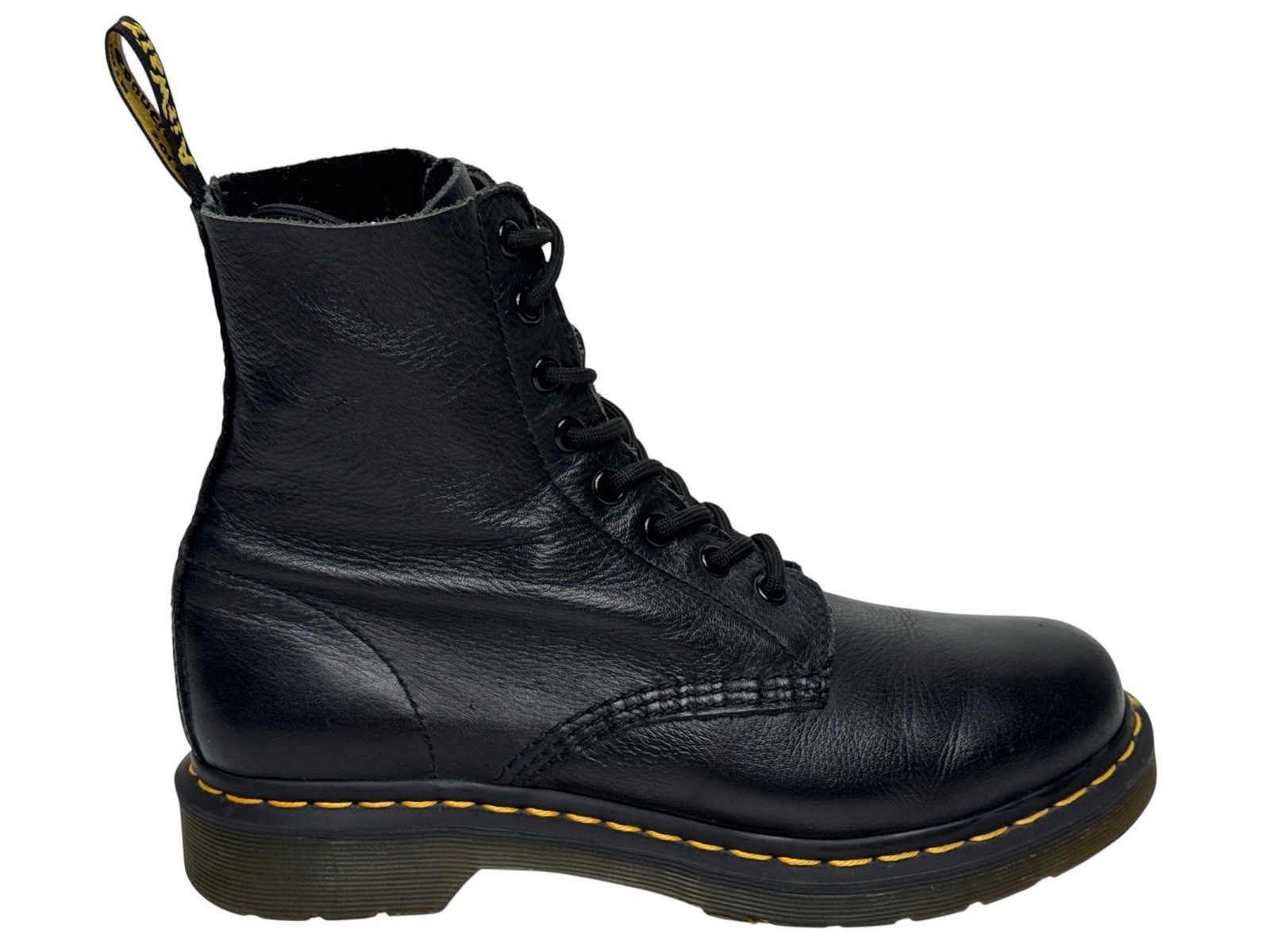 Dr. Martens Pascal Boots Men’s Size 8 Genuine Black Leather Combat Virginia 1460