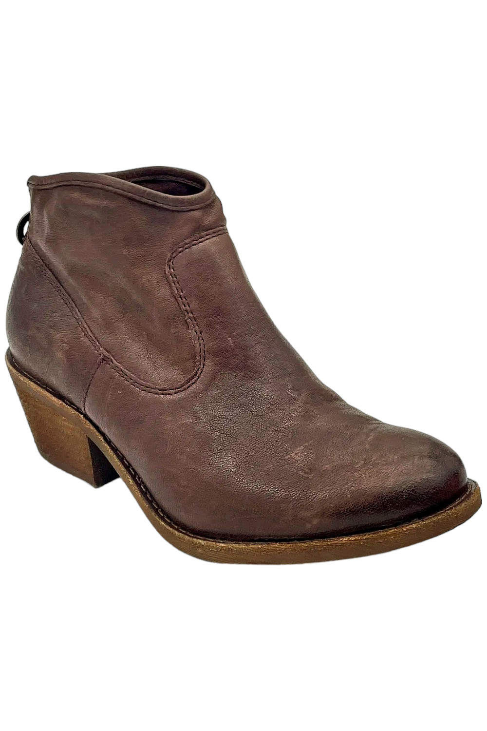 Sofft Unlined Side Panel Booties Aisley Cocoa Brown