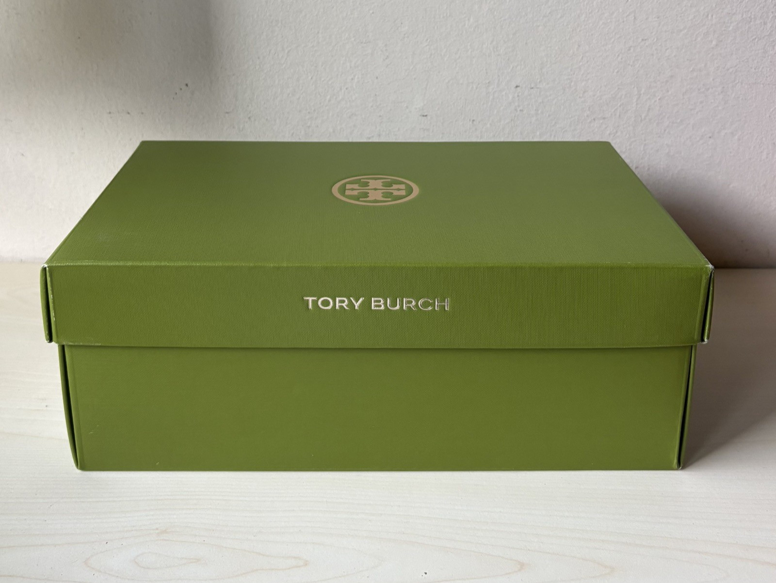 Tory Burch Mellow Mule River Rock Gold 39 Clog Sandals Suede Box Dust