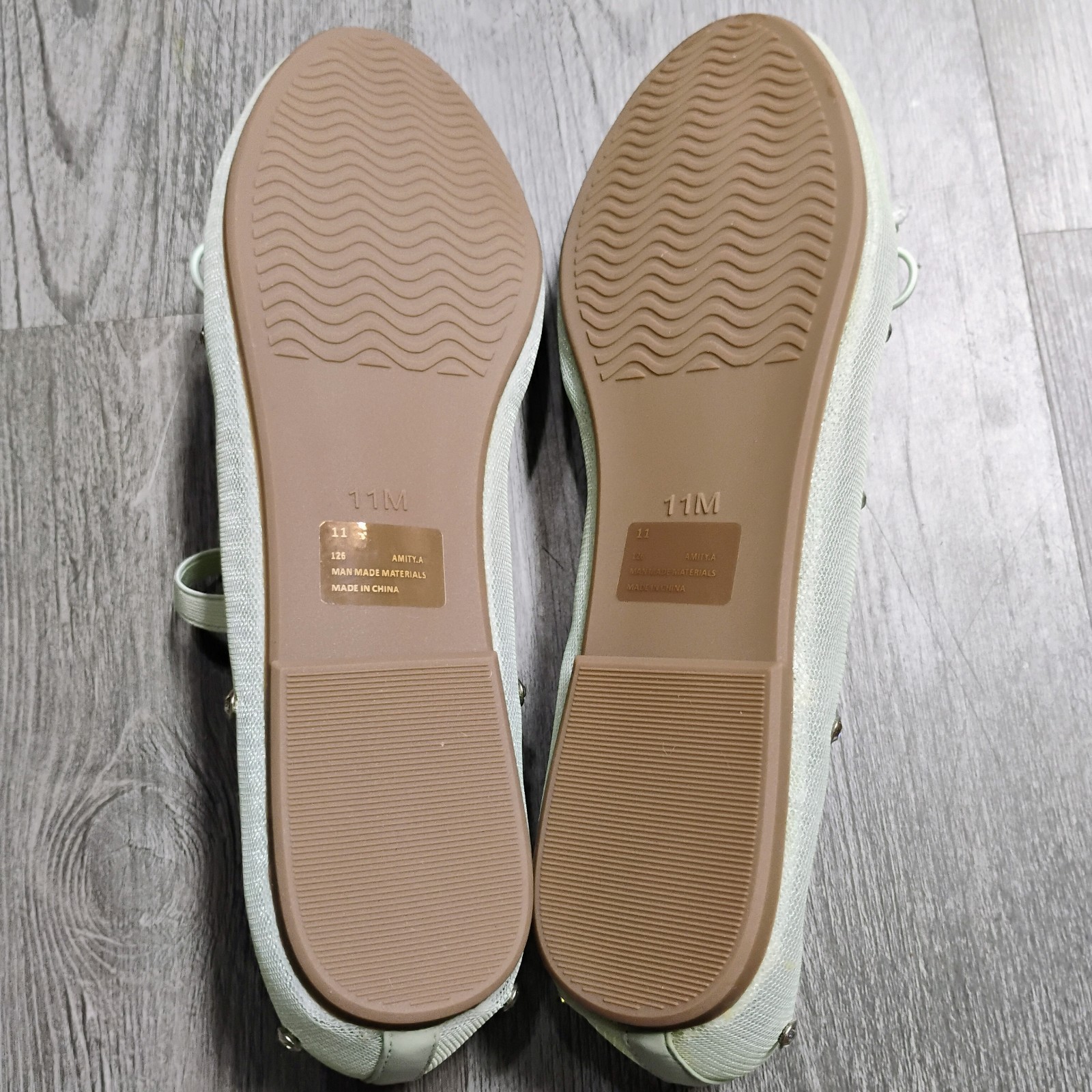 Project Cloud Amity Women’s Size 11 Ballet Style Flat Mint Green Memory Foam