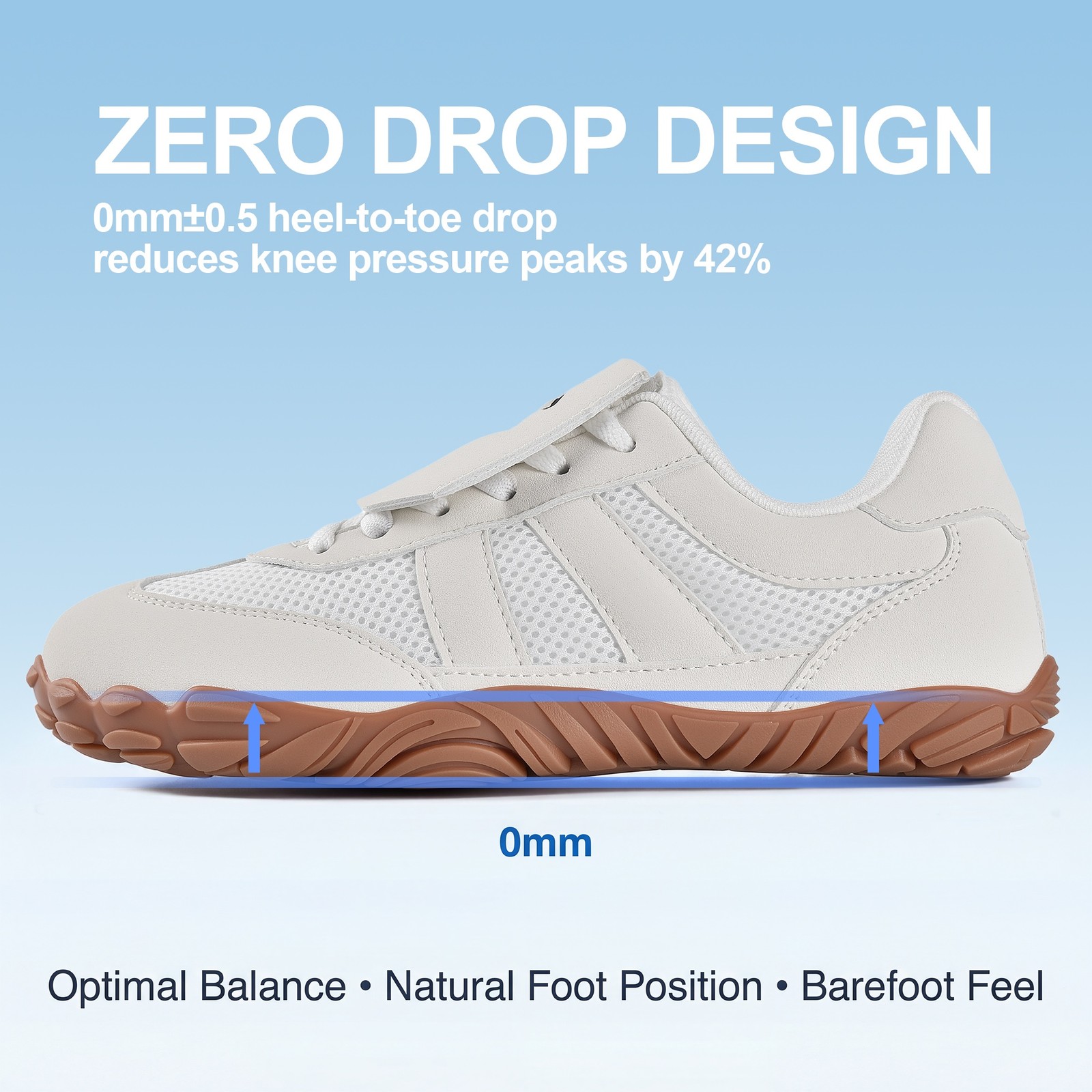 Womens Hike Barefoot Shoes Casual Footwear Wide Toe Box Arch Support Sneakers