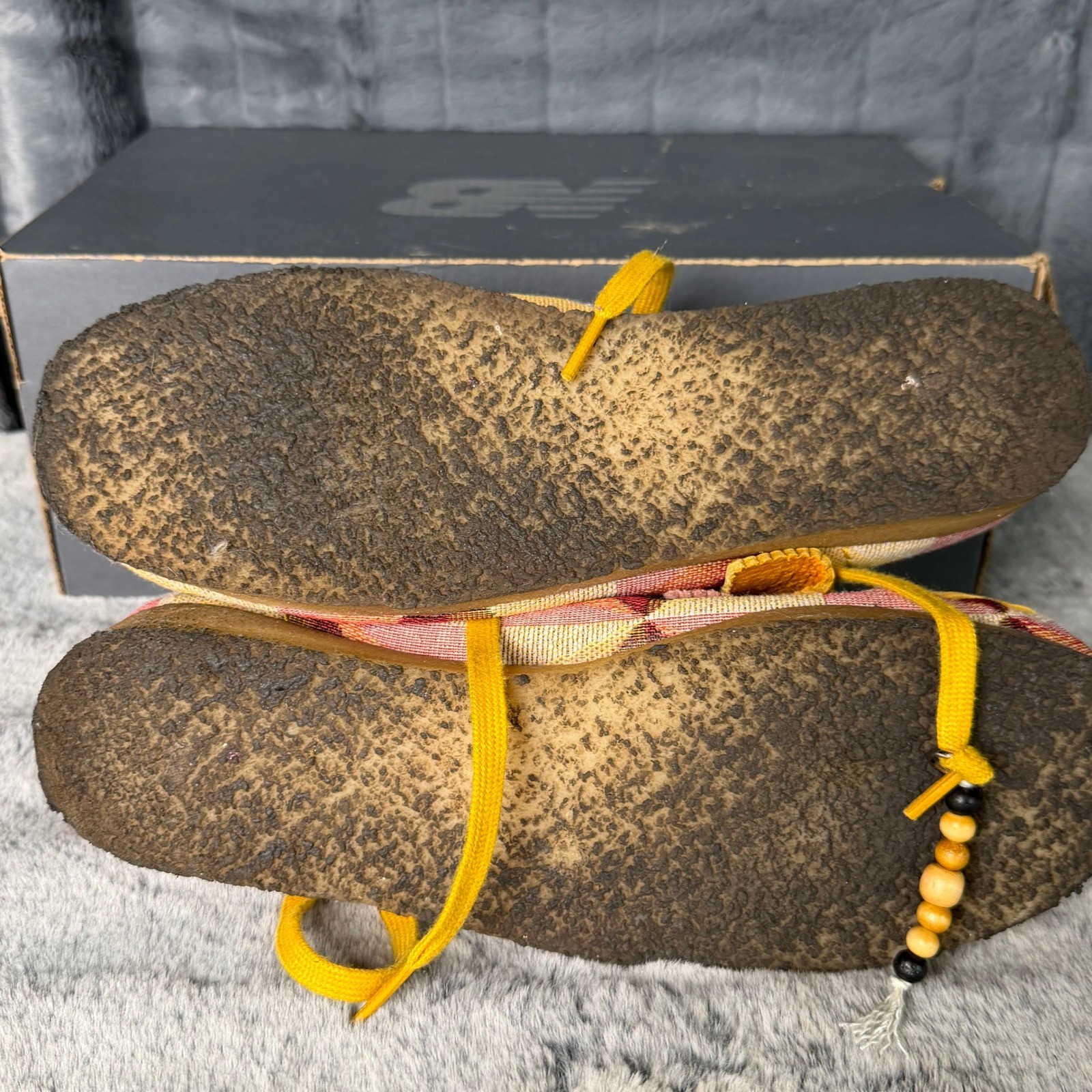 Clarks Originals Wallabee Boot Yellow Geometric Jacquard Textile Womens 10
