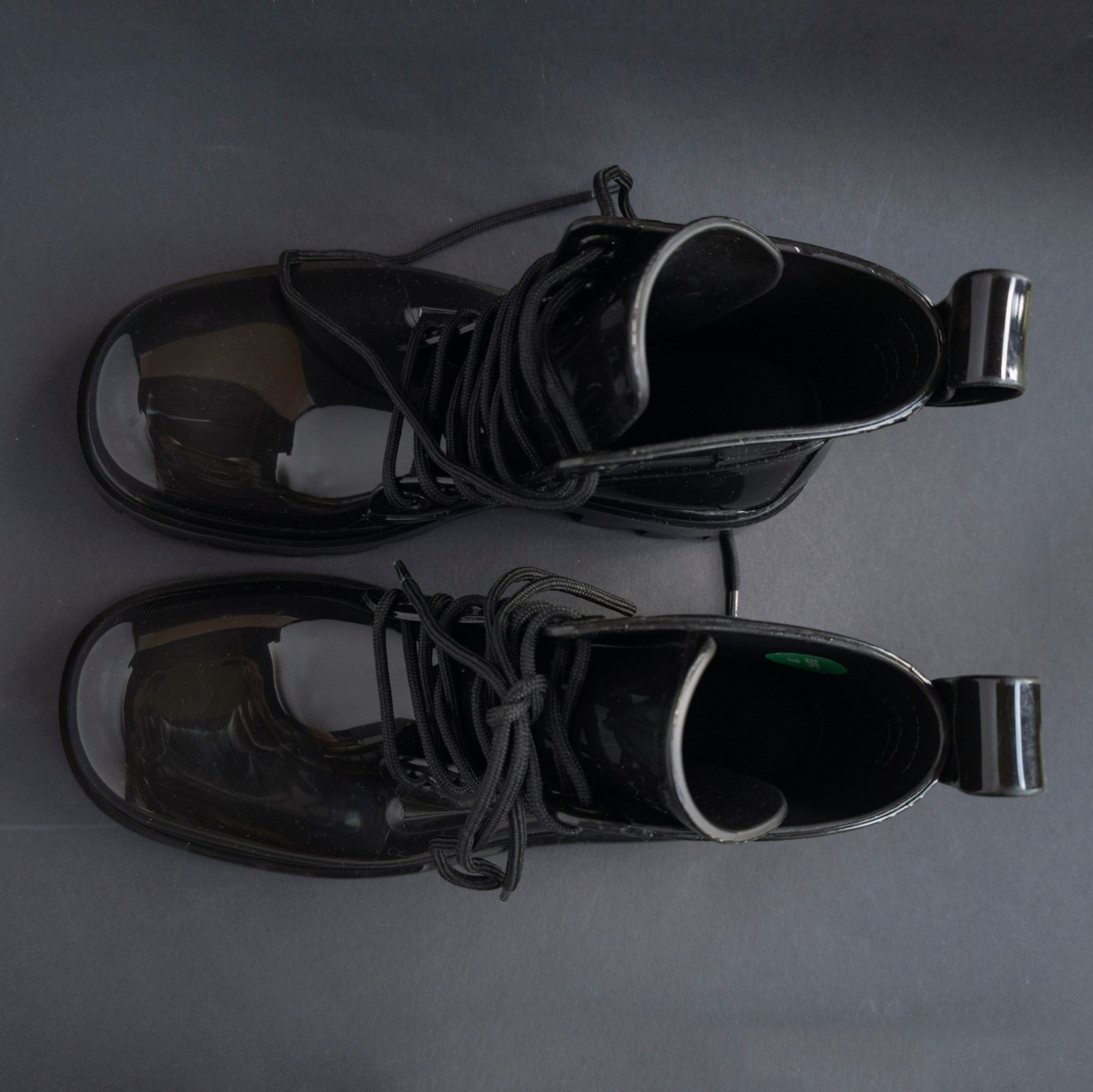 NP~650€ Bottega Veneta rubber boots 37 rubber stride boot black shiny