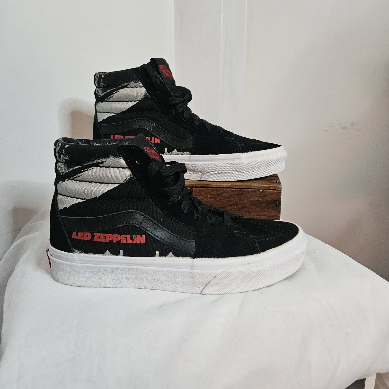 Vans Led Zeppelin x SK8-Hi ’50th Anniversary’ Shoes Womens 5.5 Mens 4 EUC
