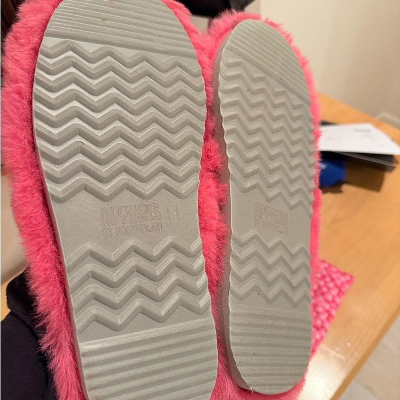 Apparis x By Robin Blair Pink Slippers