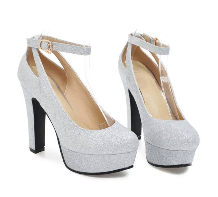 Fashion Women’s High Heels Platform Ankle Strap Pumps Party Club OL Casual Shoes