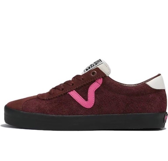 Vans Brown Suede Pink Women’s 5 / Men’s 3.5 Low Top Sneakers Shoes Kids