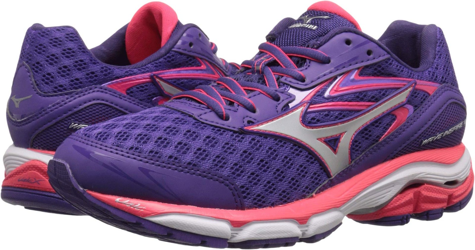 Mizuno Wave Inspire 12 Women’s, US 6, Royal Purple/Silver,J1GD164403