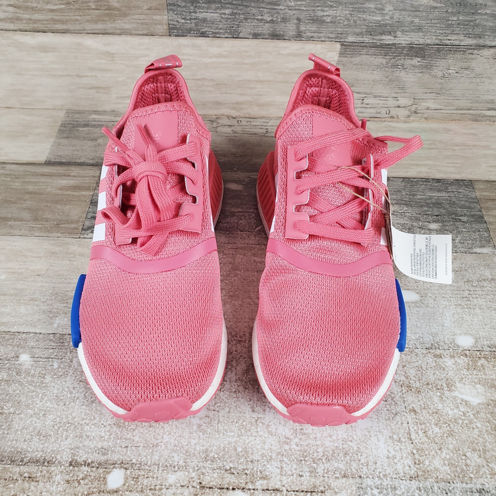 Adidas Originals NMD_R1 Womens Shoes Sz 6.5 Pink Lace-Up Low Top Sneakers