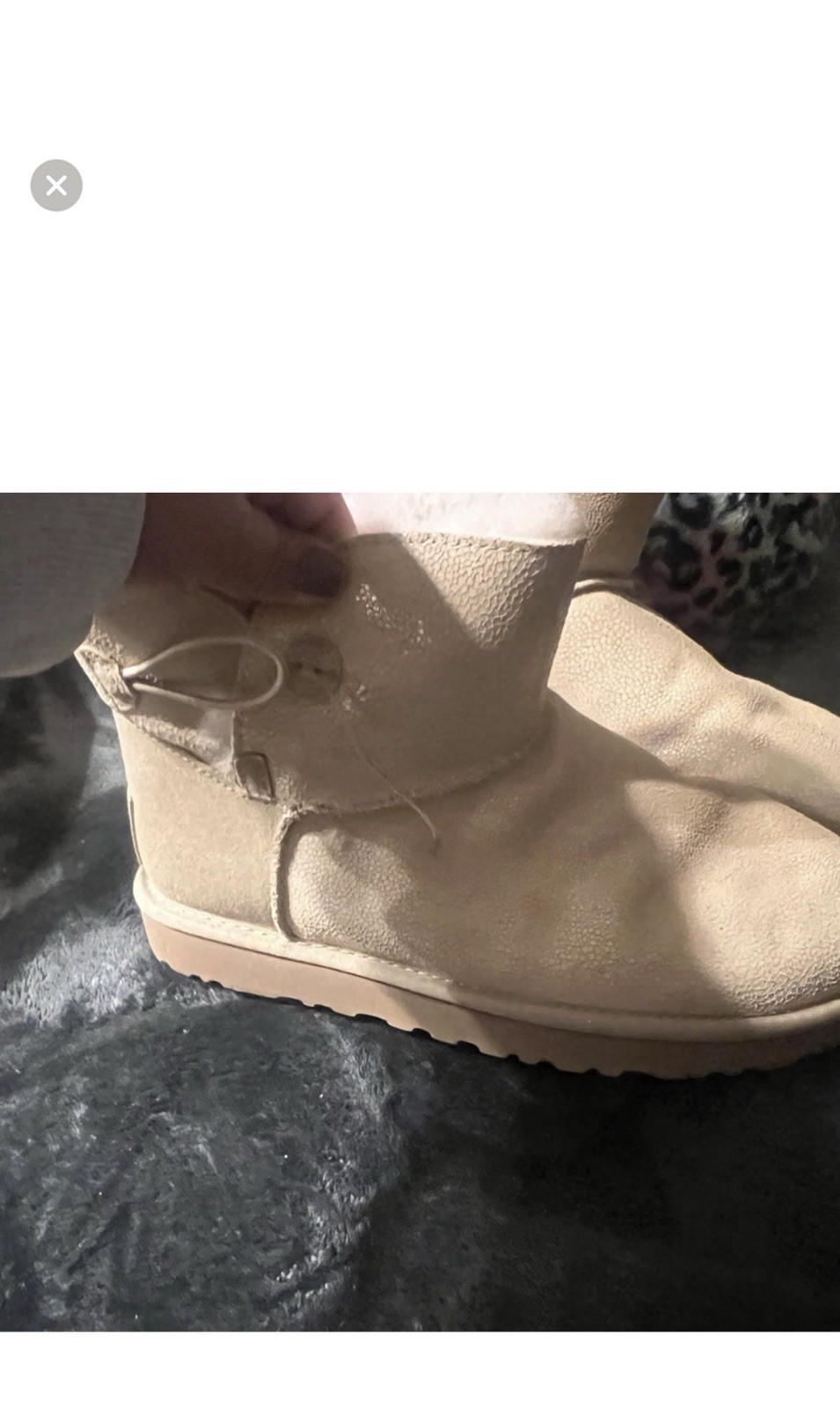 New Ugg Women Boots Size 9 Missing One Stone As The Picture Shows