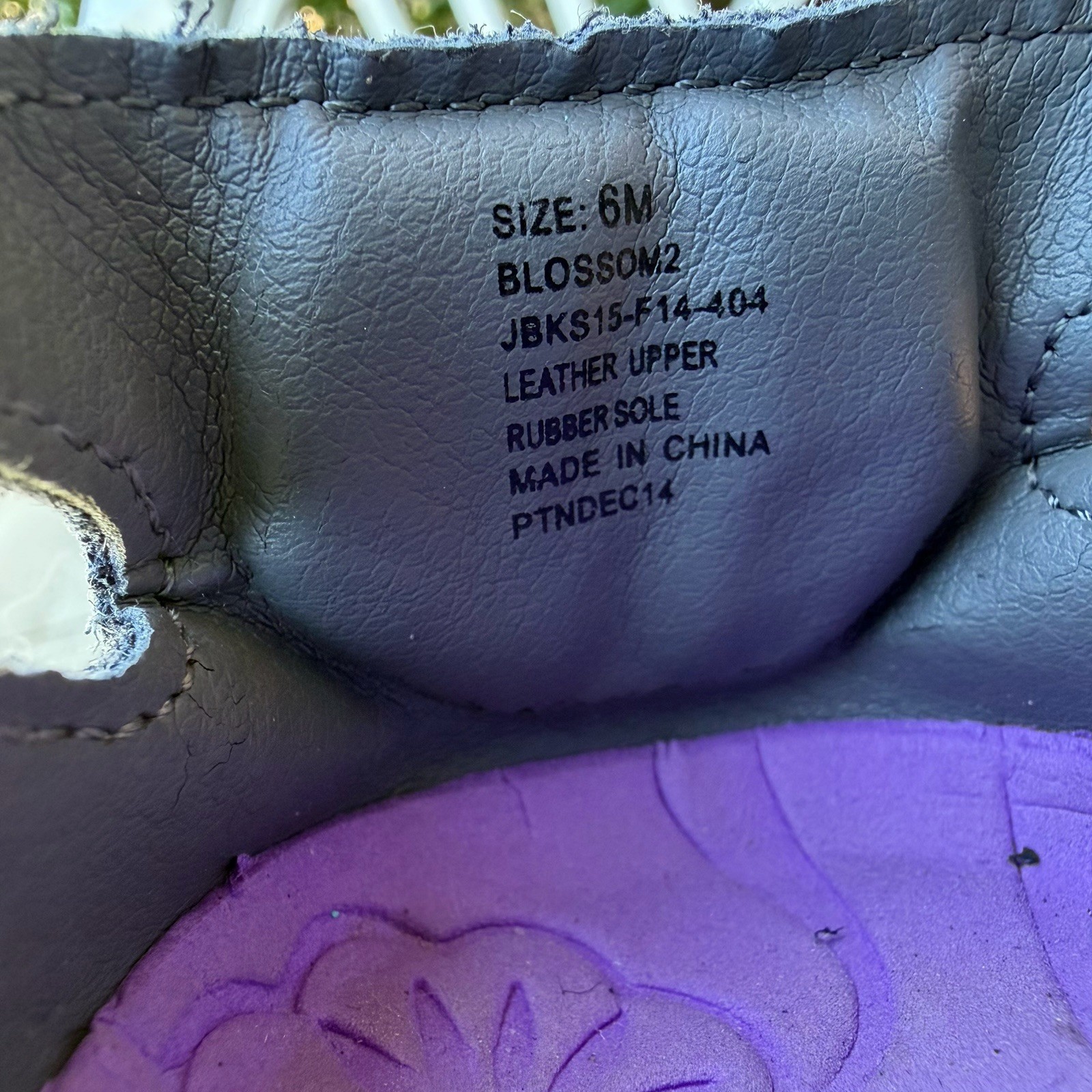 Jambu Blossom Mary Jane Shoes Womens 6M Blue Purple Leather Comfort Flats