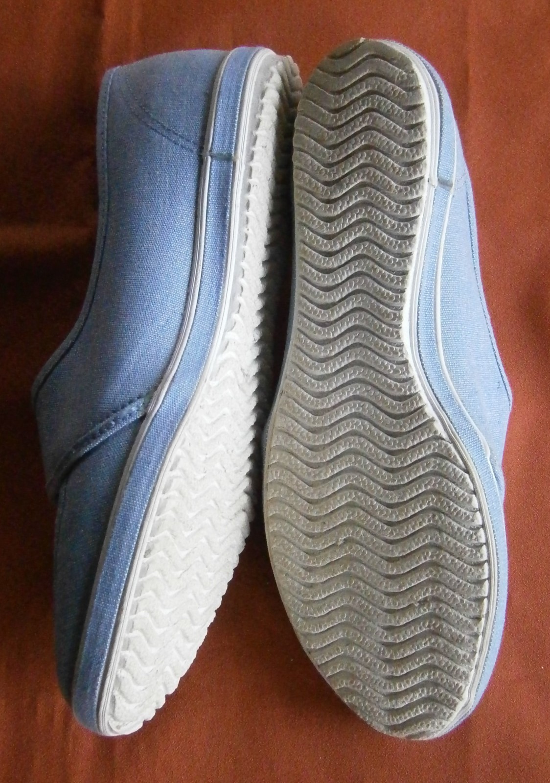 Grasshoppers Canvas Shoe Slipper Loafer Moccasin 6 1/2 M Blue Flat 6.5 M Comfort