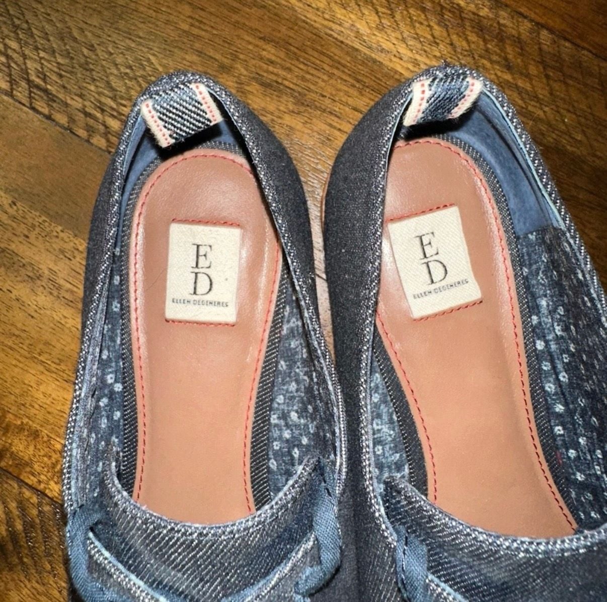 ED Ellen DeGeneres Larkin Dark Denim Oxford Shoes