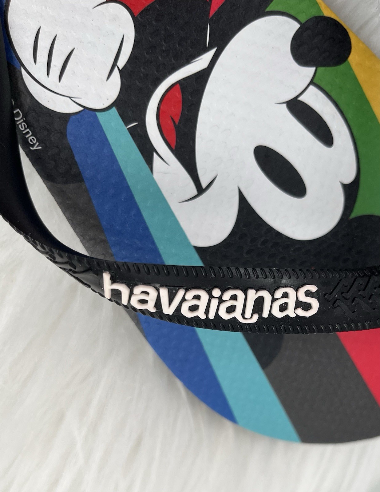 Havaianas Disney Mickey Mouse Flip Flops Unisex Womens 11/12 Mens 9/10 Sandals