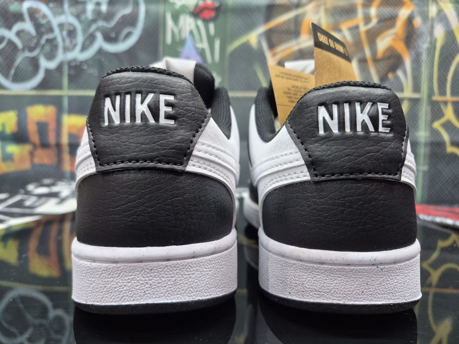 Nike Court Vision Next Nature Low Top Oreo Pandas Sneakers Black/White NEW