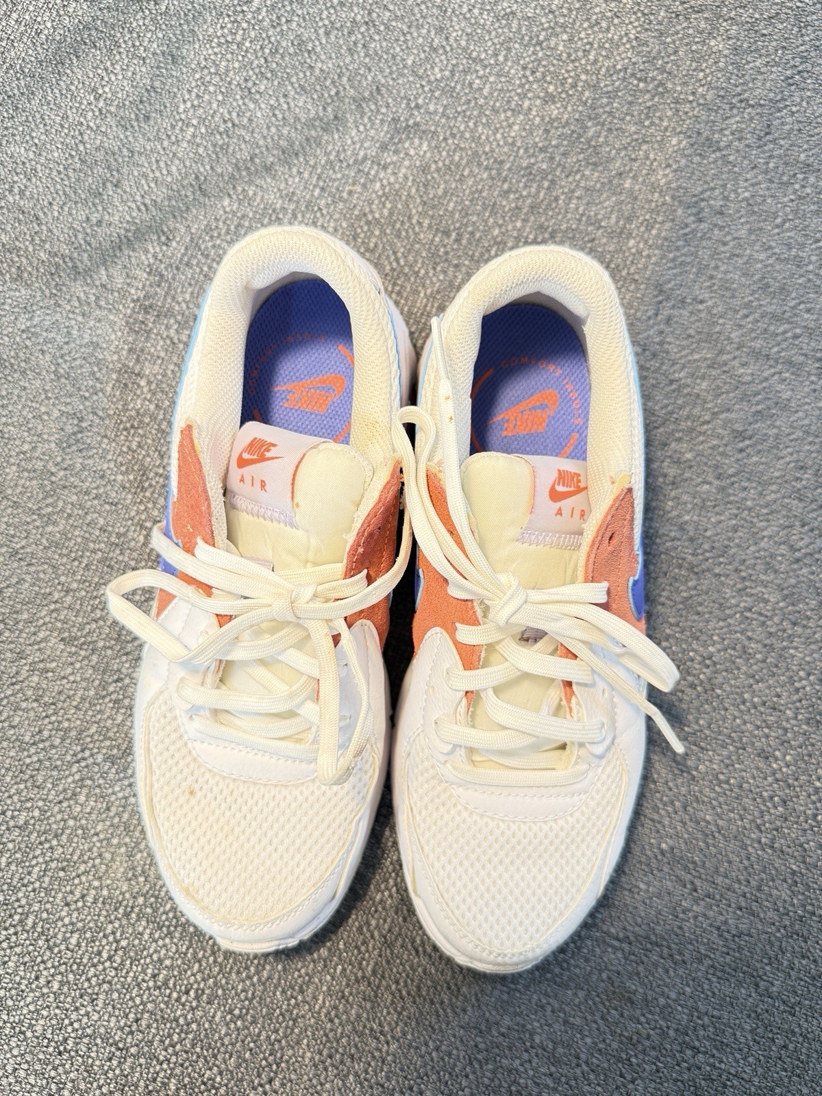 Nike Air Max Excee Pure Violet Magic Ember Low Top Lace-Up Mesh Sneakers