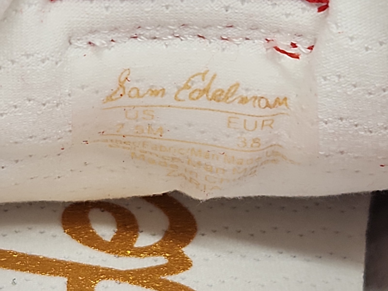 Sam Edelman Zaria Womens Fashion Sneakers Red/White SUEDE (US 7.5 )