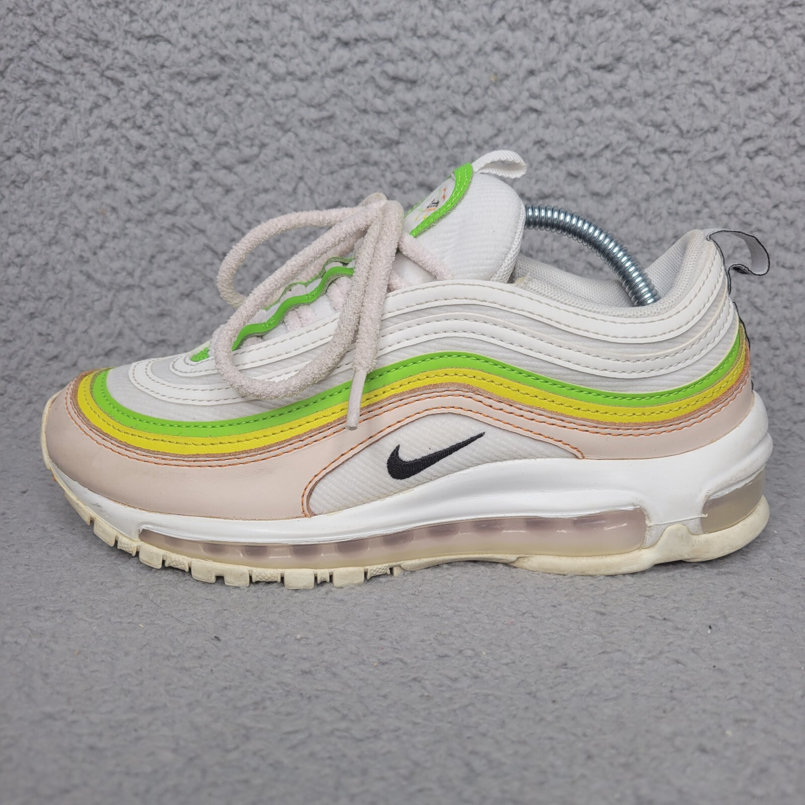 Nike Air Max 97 Feel Love Women’s Size 6.5 White Pink Green Black FD0870-100