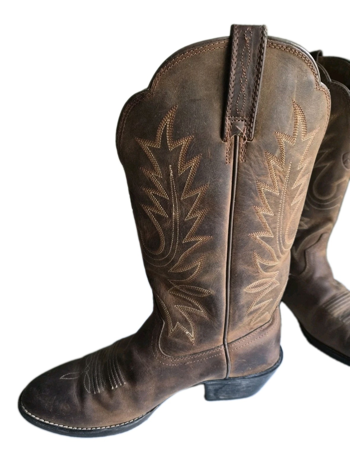 Ariat ATS Heritage Boots Women’s Size 7C Brown Distressed Leather (15725)