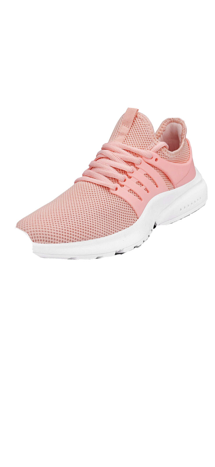 Feetmat Women’s Running Shoes Breathable Mesh Sneakers Sports Size 9.5 Peach