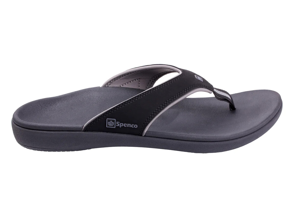 Spenco Women’s Yumi Onyx Pattern Thong Flip Flop Medium