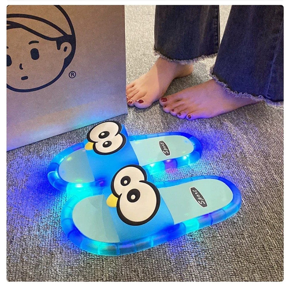 Crystal Glowing Slippers Summer Outdoor Wear Sandals Bright Funny Home Slippers