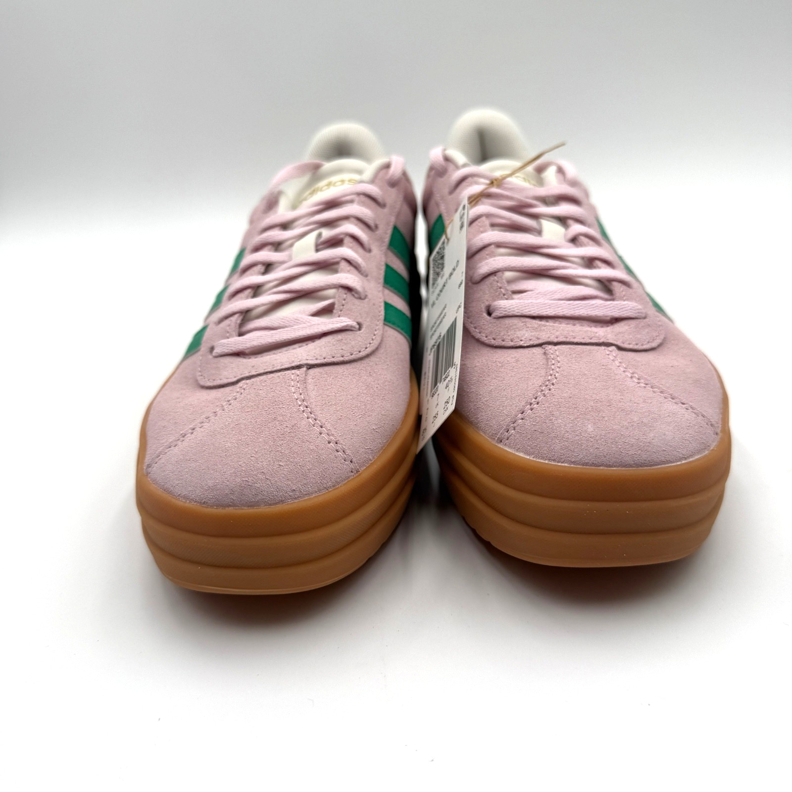 Adidas Women’s Size 8 VL Court Bold Clear Pink Green Platform Sneaker NEW JP6916