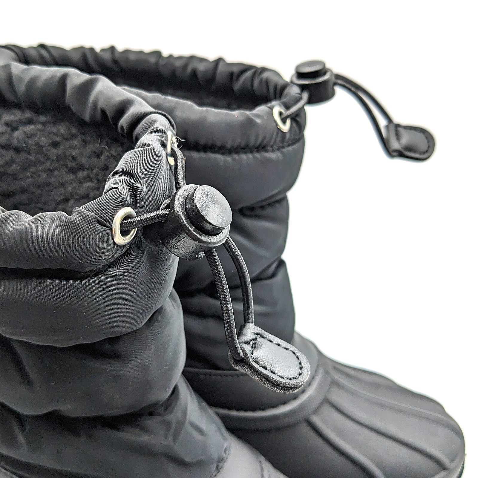 Chooka “Nylon Puffer Snow Boot” Women’s Waterproof Mid Cold Weather (Black) NEW