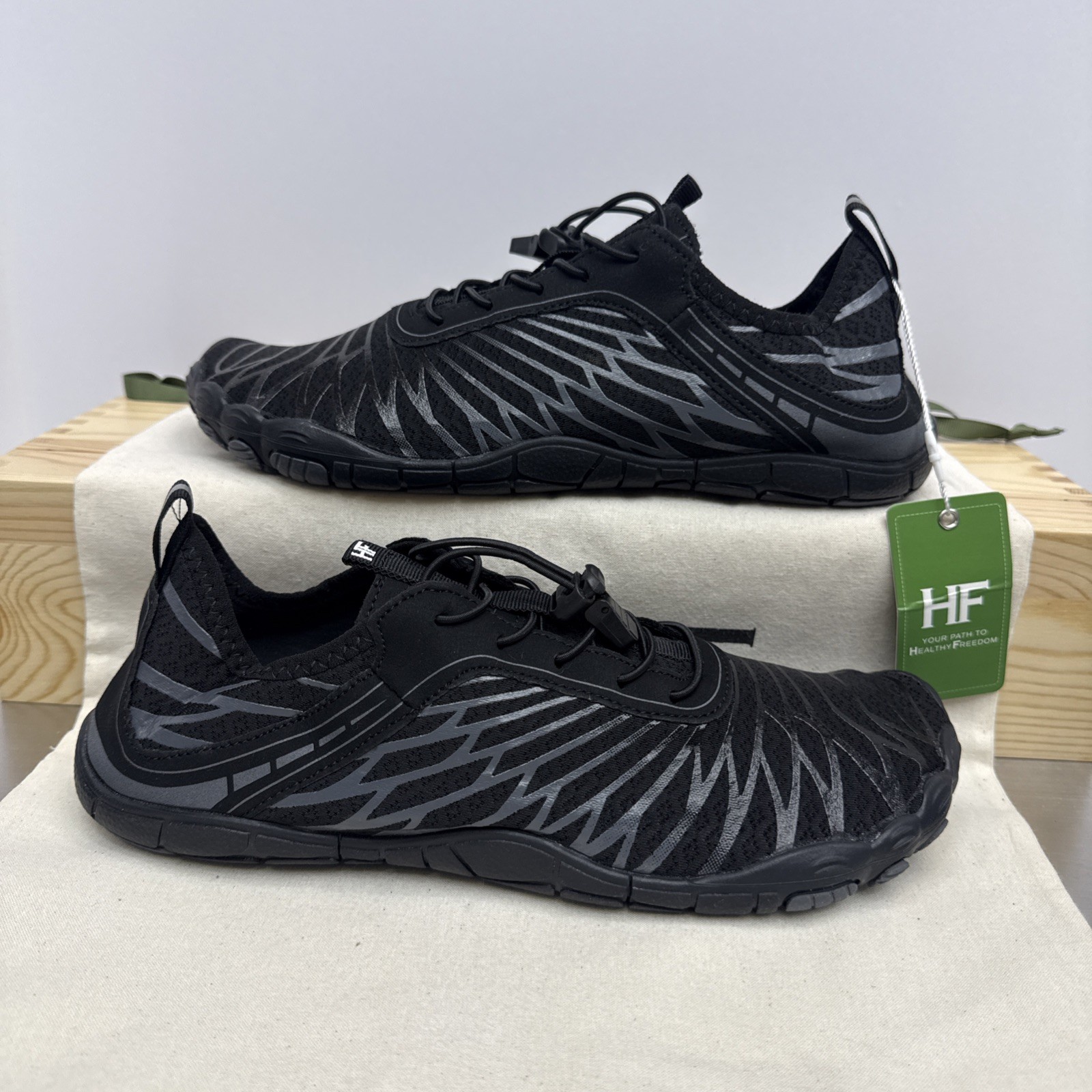NWT Hike Footwear Shoe Lorax Pro Barefoot Black/Grey EU42 Women 11-11.5Men 9-9.5