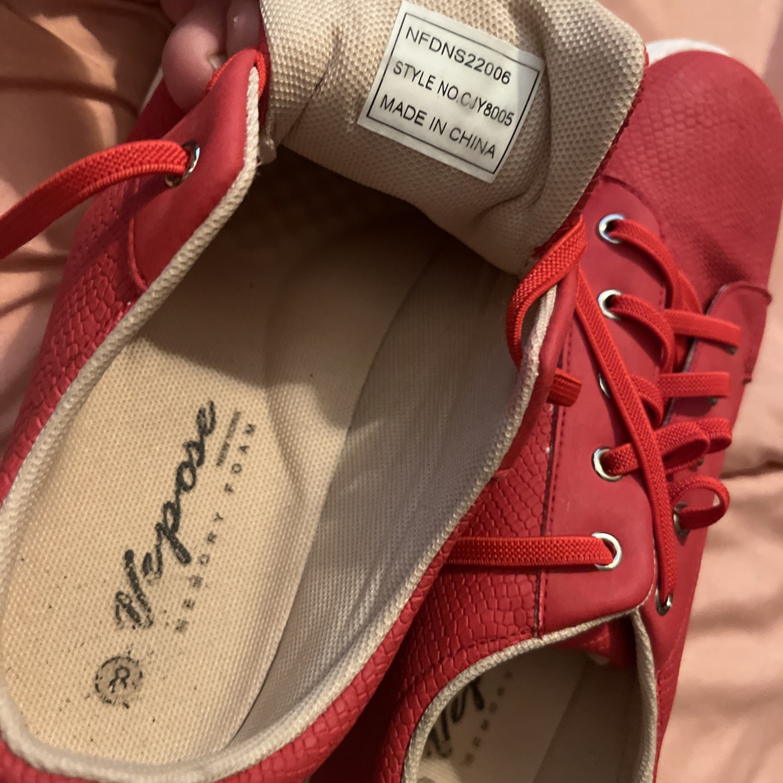 VEPOSE Women’s Running Shoes Size 8 Tennis Sneakers Sports Athletic RED VG