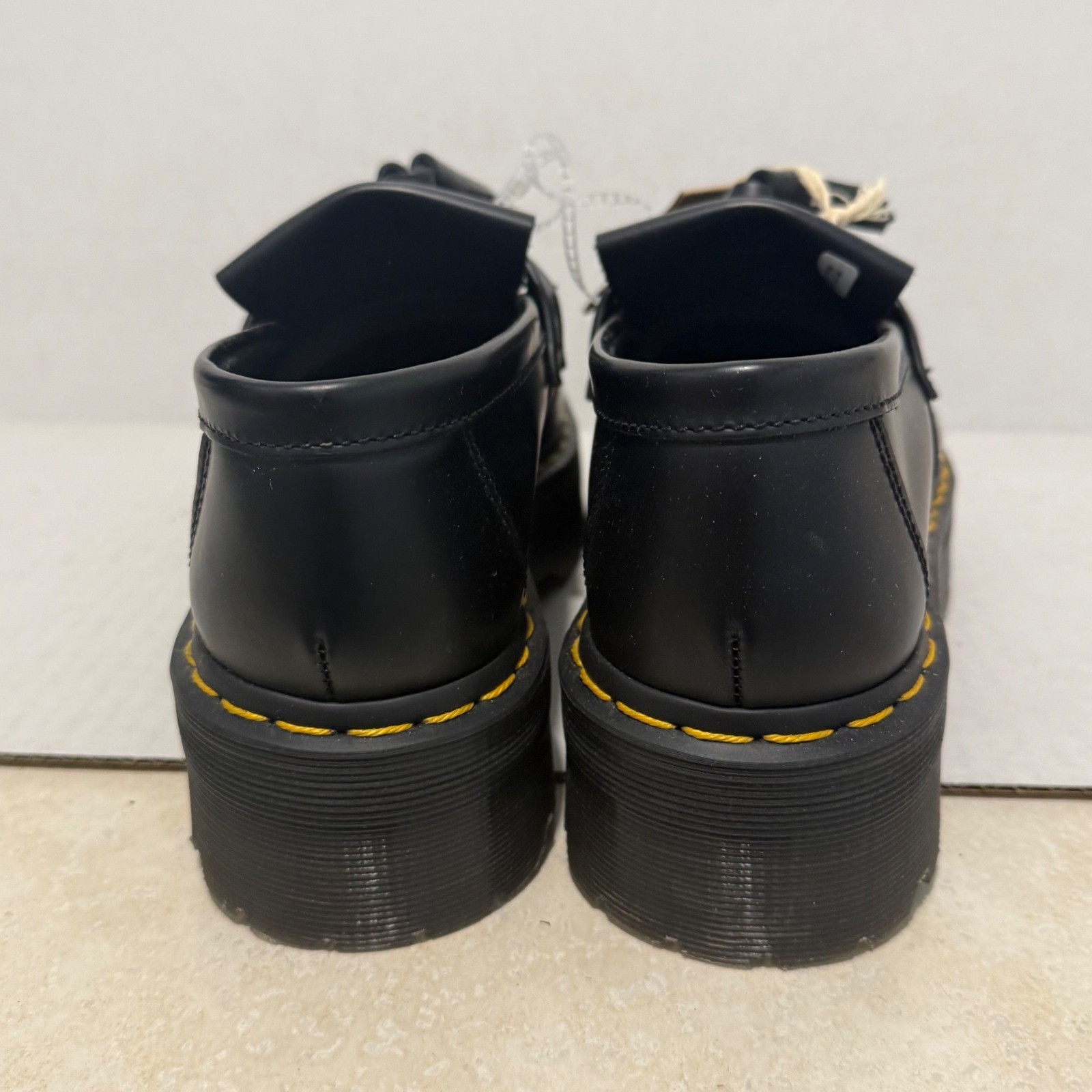 Dr. Martens Adrian Quad Leather Platform Tassel Loafers LA004 Mens 8 Womens 9