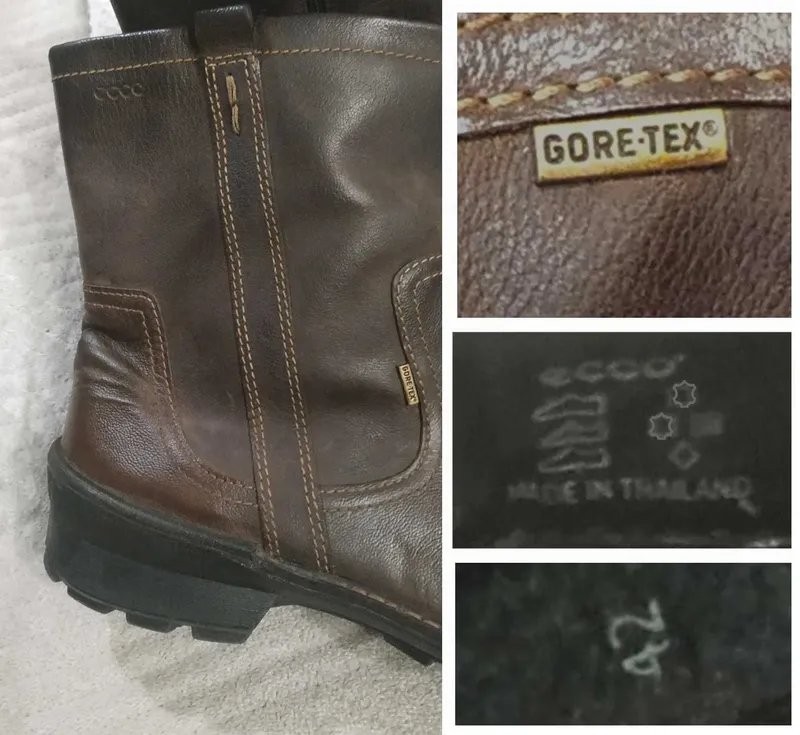 Women Ecco boots brown leather 42 #3QLA